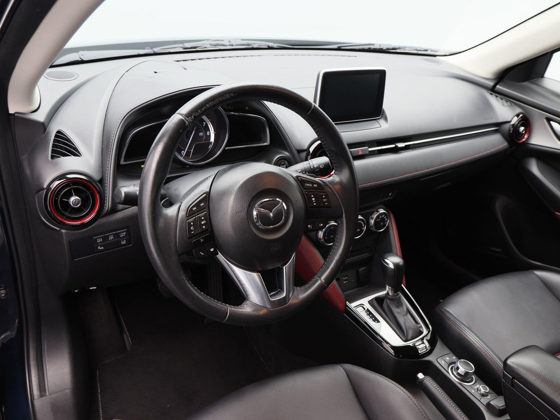 Mazda CX-3 2.0 SkyActiv-G 120 GT-M Automaat | Adaptive Cruis, Auto's, Mazda, 1998 cc, 4 cilinders, Blauw, SUV of Terreinwagen