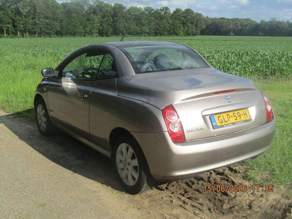 Nissan Micra 1.4 Cabriolet 2009 159137km NIEUWE APK  Airco, Auto's, Voorwielaandrijving, 4 cilinders, Cabriolet, 4 stoelen