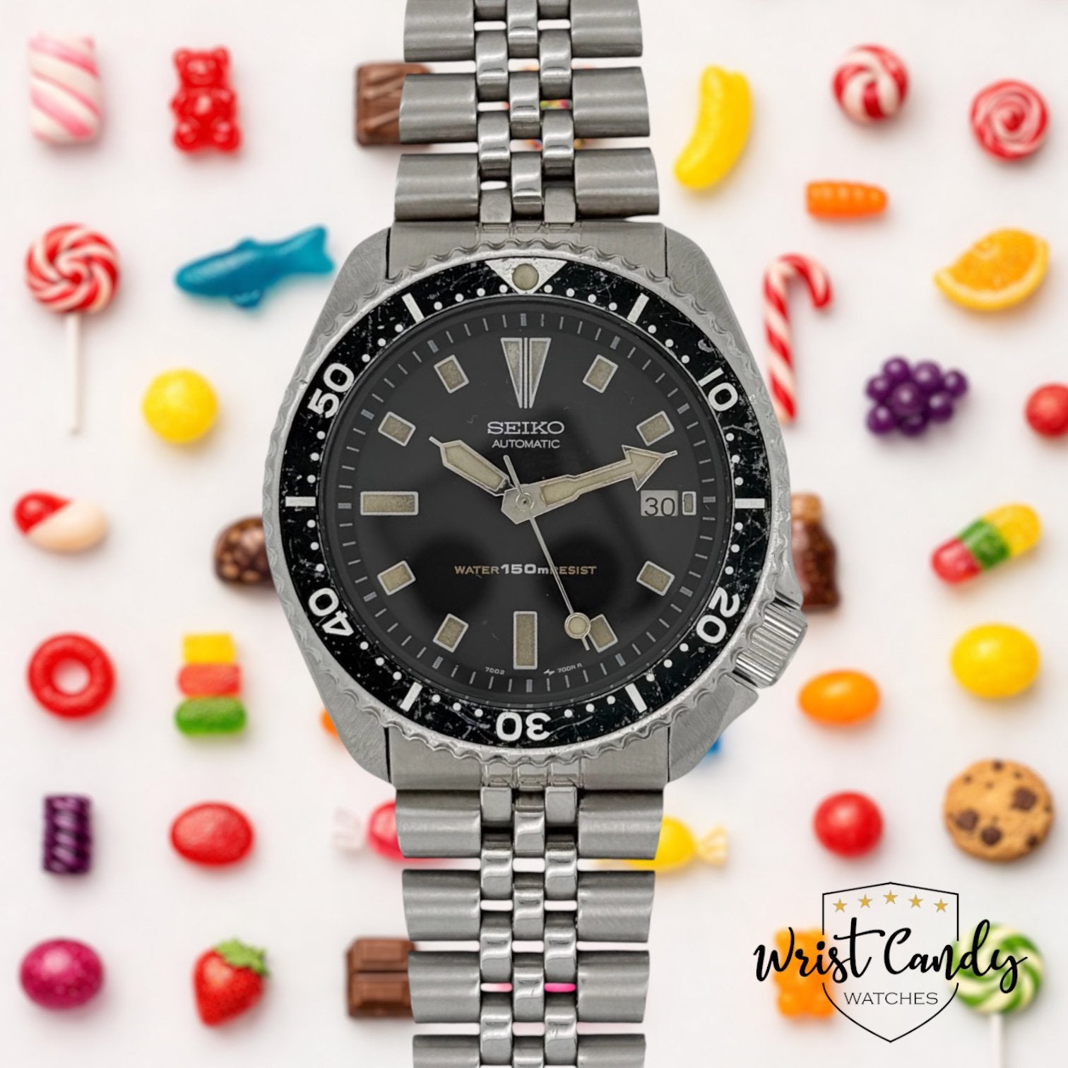 Seiko Vintage Diver • 1974 • service 2026 • zeer goede staat, Info@wristcandy.nl, Gebruikt, Ophalen of Verzenden, Prins Bernhardlaan 64 Bergen op Zoom