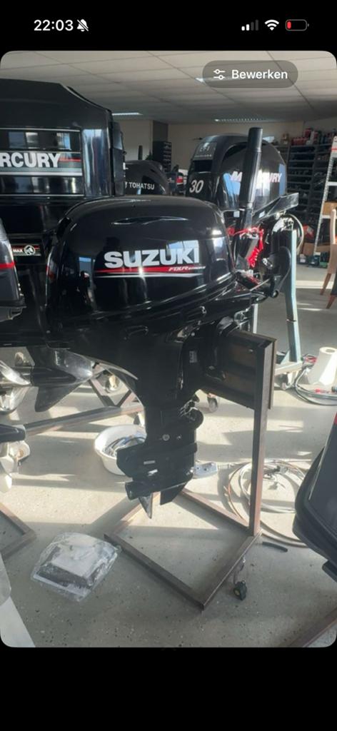 Suzuki 9.9, Watersport en Boten, Ophalen of Verzenden, Zo goed als nieuw, Benzine, 10 tot 30 pk