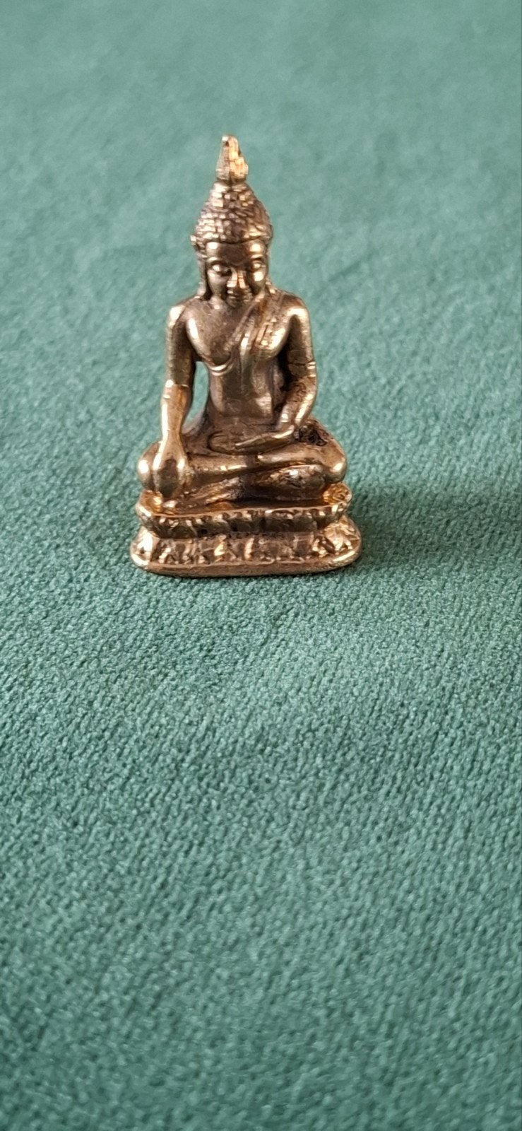 Kleine Boeddha Beeldje - Bronskleurig, Ophalen of Verzenden