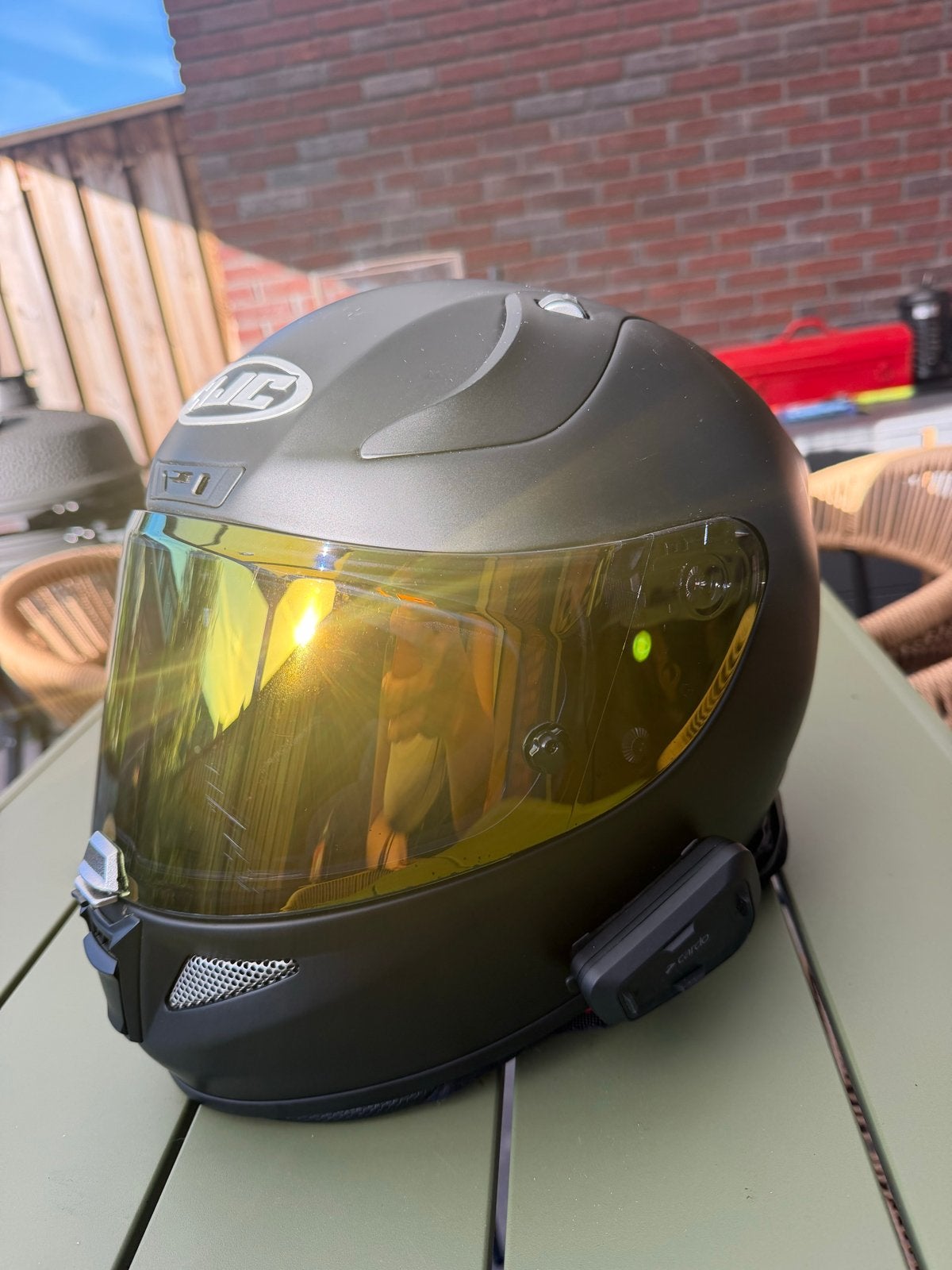 HJC Rpha 11 helm maat M met Cardo Spirit HD, Ophalen, M, HJC, Integraalhelm