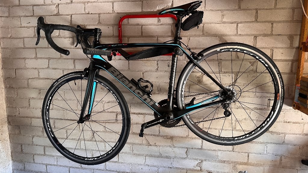 Bianchi carbon racefiets, 55cm, Campagnolo Chorus onderdelen, Fietsen en Brommers, Fietsen | Racefietsen, 28 inch, Carbon, Zo goed als nieuw