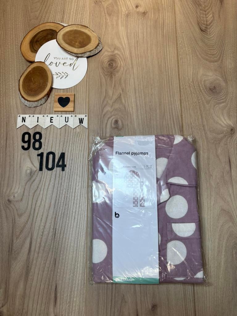 Meisje flanellen pyjama paars zeeman maat 98/104, Ophalen of Verzenden, Nieuw, Meisje, Nacht- of Onderkleding