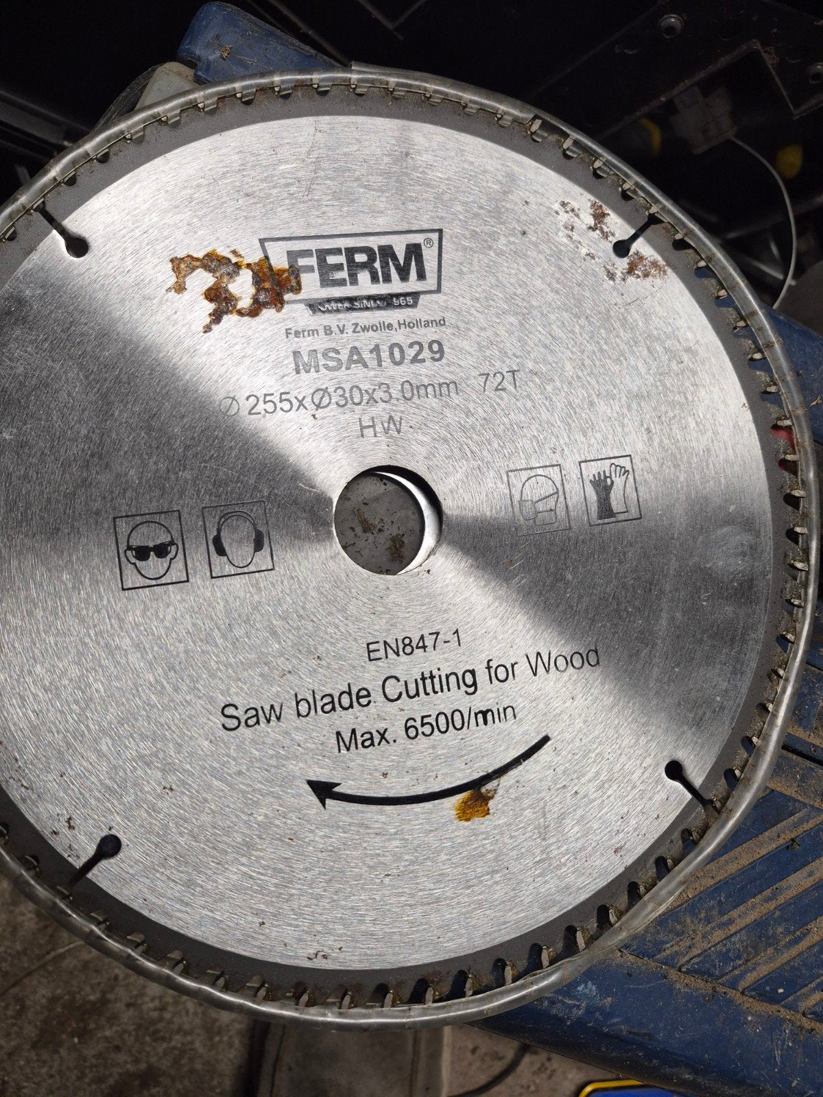 Ferm Cirkelzaagblad 255mm voor Hout - 72 Tanden