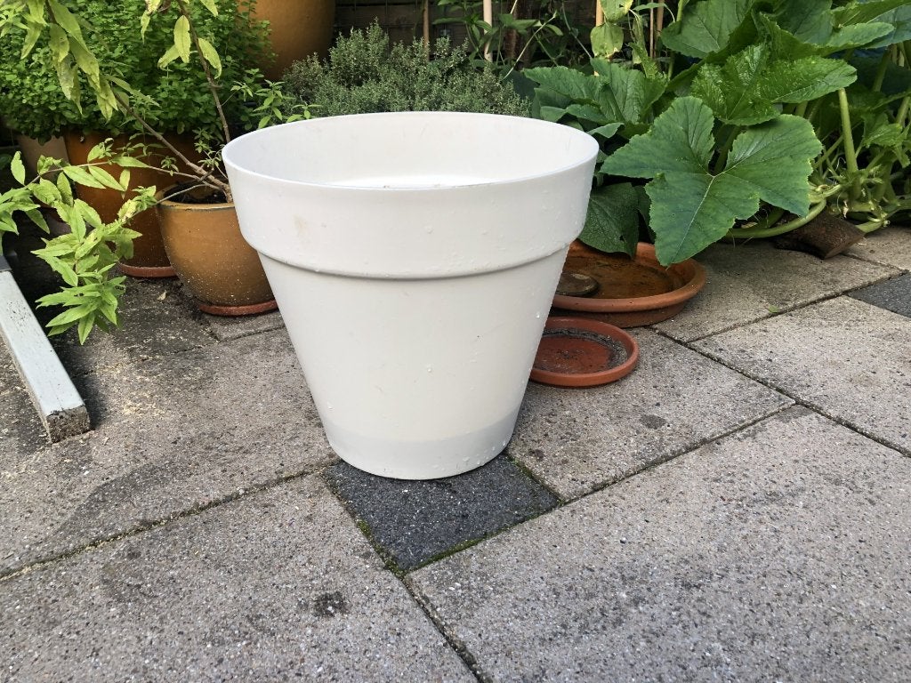 Elho urban loft bloempot in goede staat, Kunststof, Rond, Zo goed als nieuw, Minder dan 40 cm