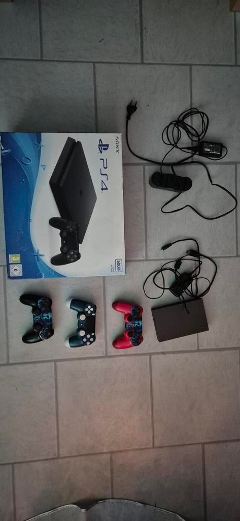 PlayStation 4 Slim 500GB + Intenso HD 5T + 55" Monitor, Ophalen of Verzenden