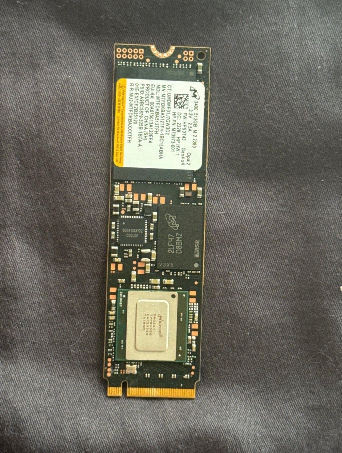 Lenovo ThinkPad 512GB PCIe Gen4 NVMe Opal2 M.2 2280 SSD, Computers en Software, Harde schijven, Intern, Gebruikt, SSD, Ophalen of Verzenden