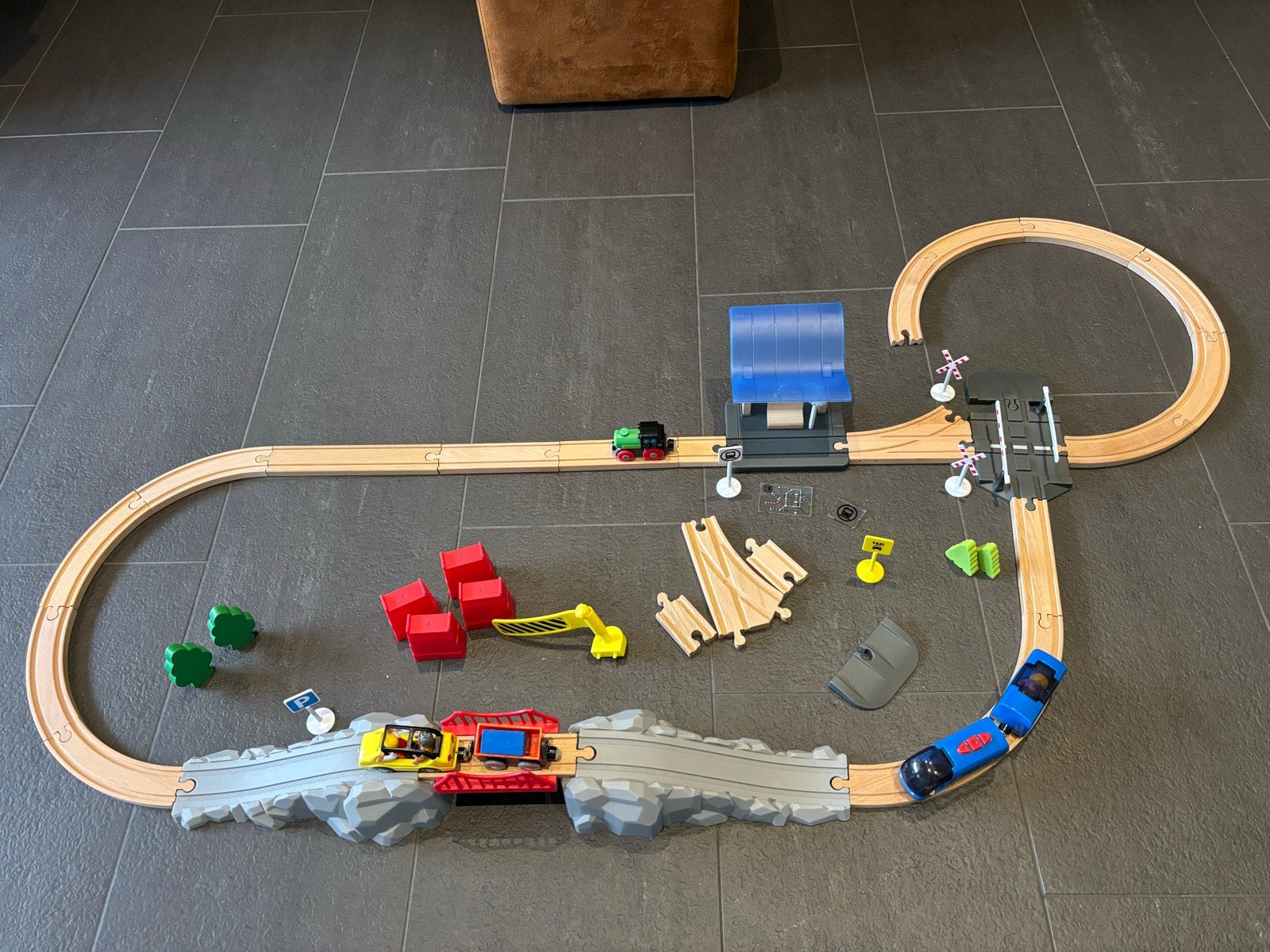 Playtive Treinset met Zelfrijdende Trein, Ophalen of Verzenden, Zo goed als nieuw