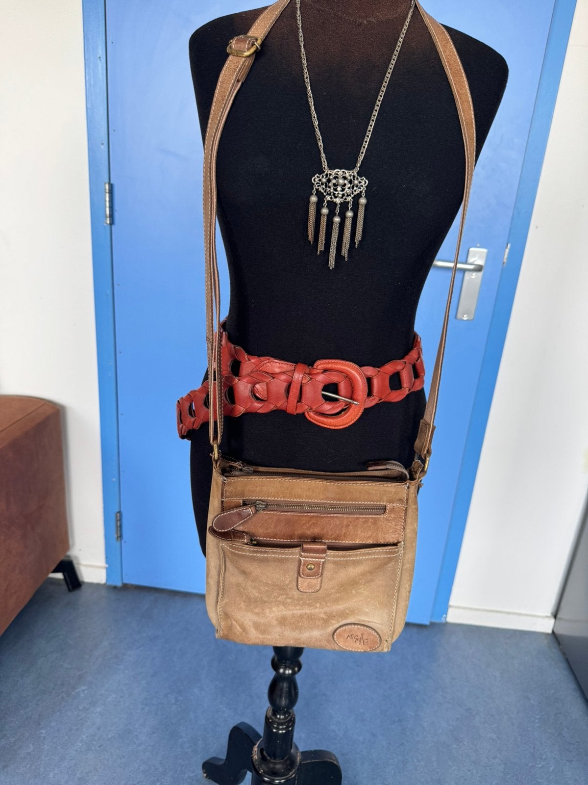 Micmac bag. Schoudertas. Height 20 cm; width 21 cm, Verzenden, Gebruikt, Schoudertasje