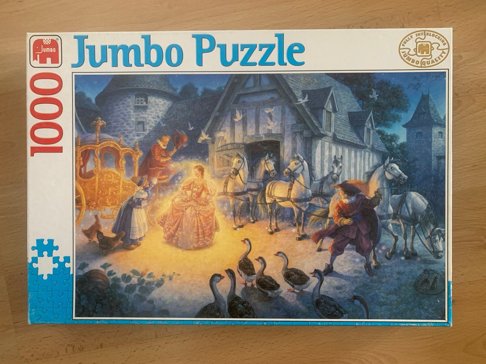 Jumbo Legpuzzel 1000 stukjes - Sprookjesachtig tafereel, Hobby en Vrije tijd, Ophalen of Verzenden, 500 t/m 1500 stukjes, Gebruikt