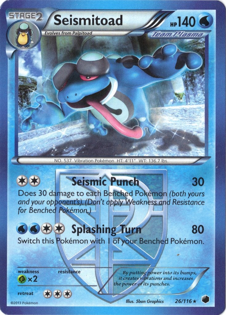 Plasma Freeze,  Seismitoad [rare] 26/116, Verzenden, Nieuw, Losse kaart