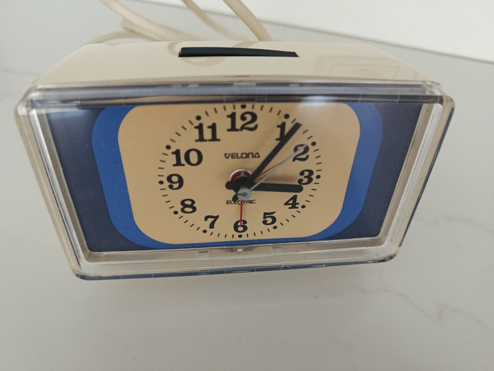 Vintage Velona Elektrische Wekker - Jaren '70 Stijl, Ophalen of Verzenden