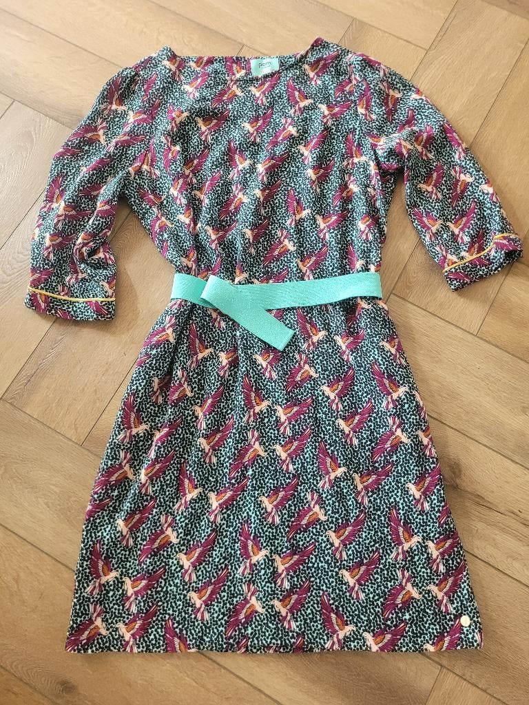 Prachtige jurk van POM Amsterdam, maat 3=M., Kleding | Dames, Jurken, Zo goed als nieuw, Maat 38/40 (M), Overige kleuren, Onder de knie