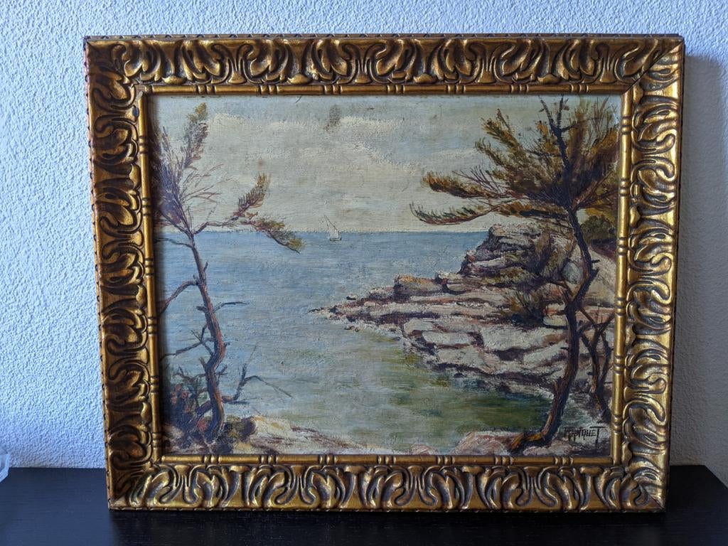 Antiek Kunstwerk Pierre Léopold Albert Marquet, Antiek en Kunst, Kunst | Schilderijen | Klassiek, Ophalen of Verzenden