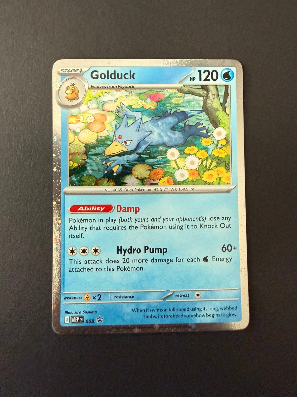 MEP 008 Golduck, Verzenden, Nieuw, Losse kaart