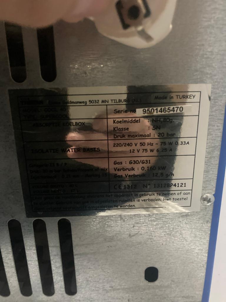 Campingkoelkast 12V/220V/Gas - Goede staat, Ophalen, Gebruikt, Koelbox, Elektrisch