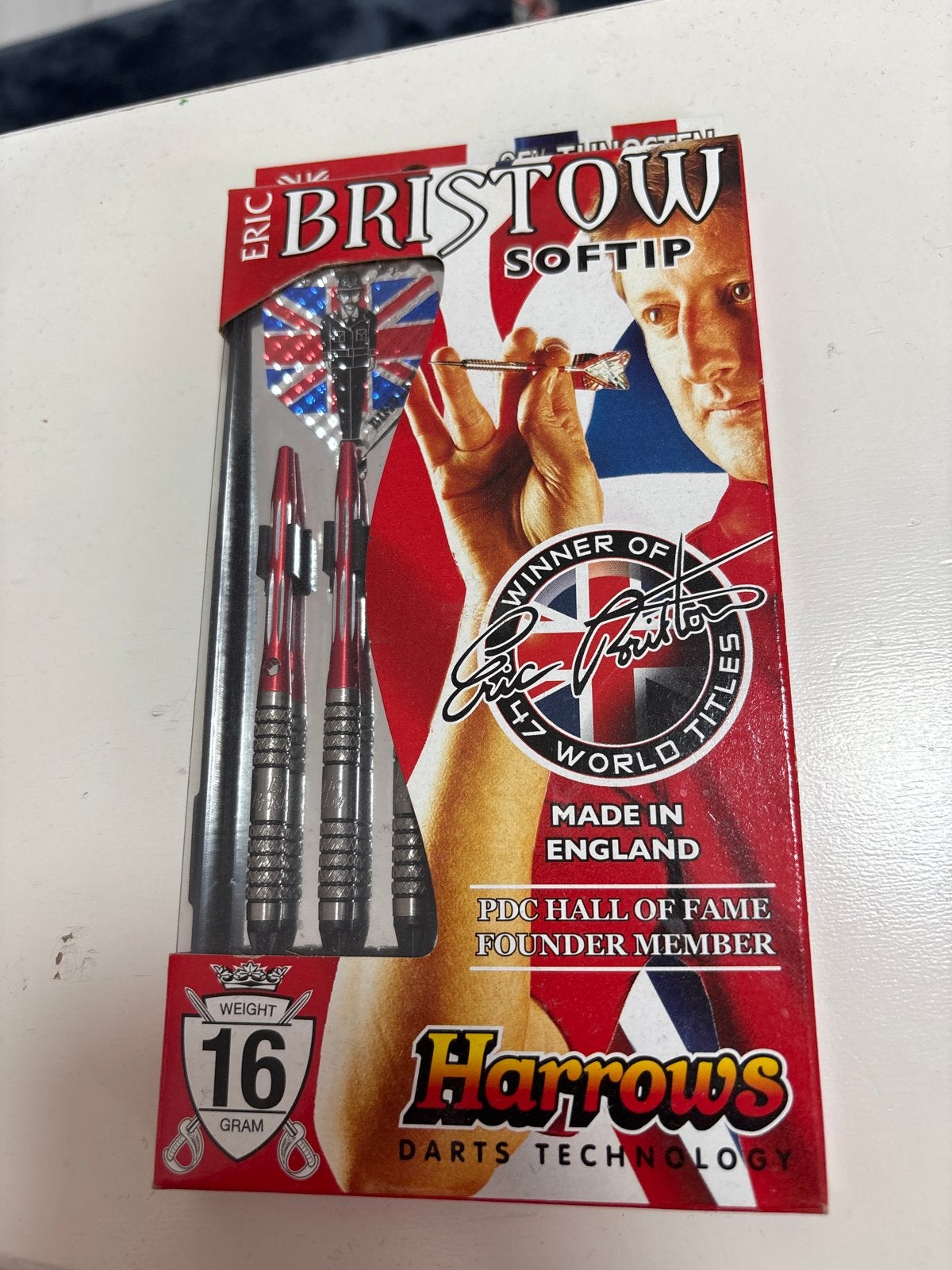 Nieuwe Eric Bristow Softtip Darts - 95% Tungsten, Ophalen of Verzenden, Nieuw, Pijlen, Soft tip