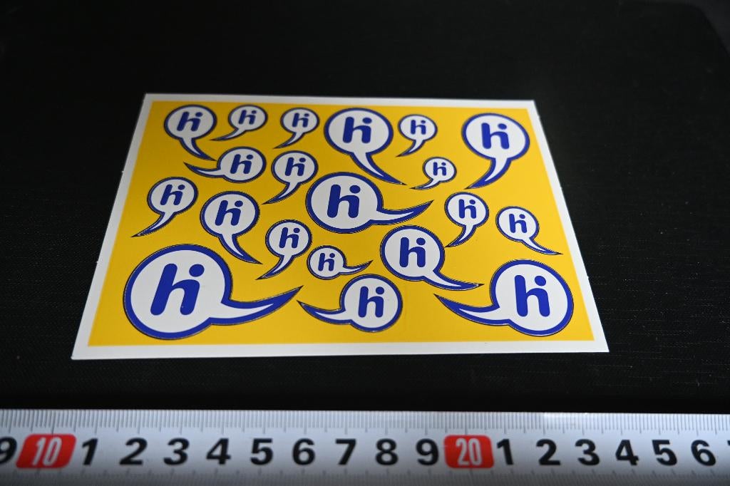 sticker PTT telesom Hi, Ophalen, Zo goed als nieuw