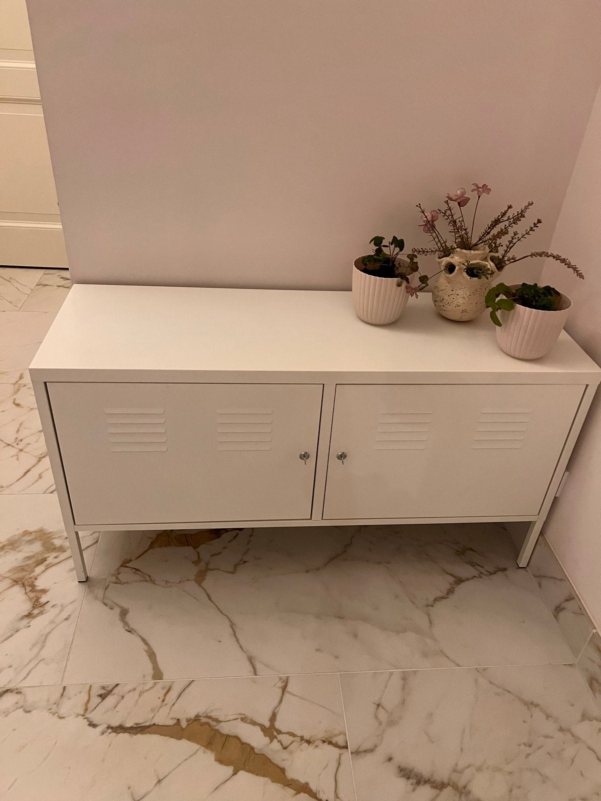 IKEA Kastje PS  Metaal Wit 118x40cm, Ophalen of Verzenden, Gebruikt