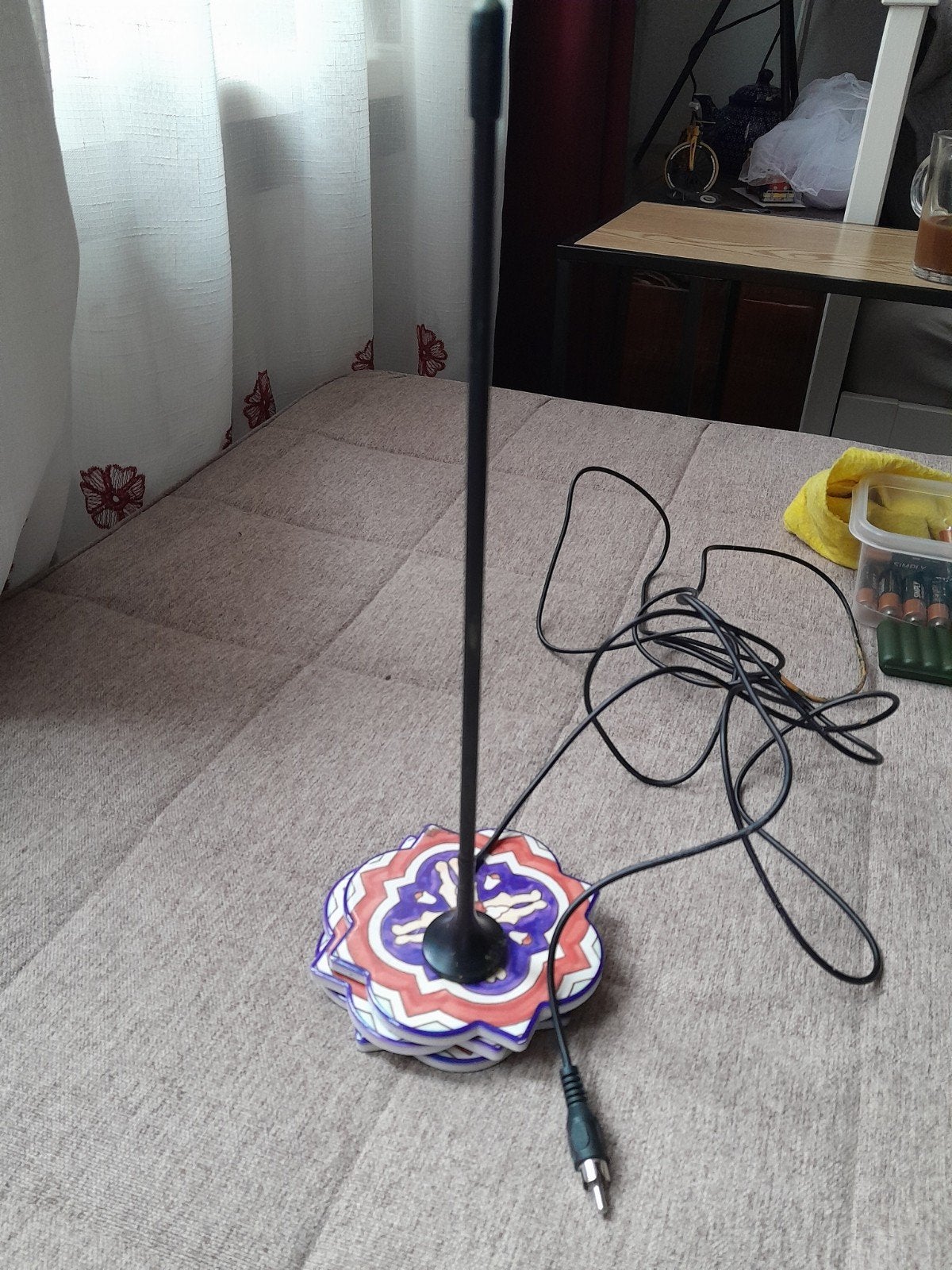DVB-T Antenne met Magneetvoet en Kabel, Ophalen of Verzenden, Gebruikt, Antenne