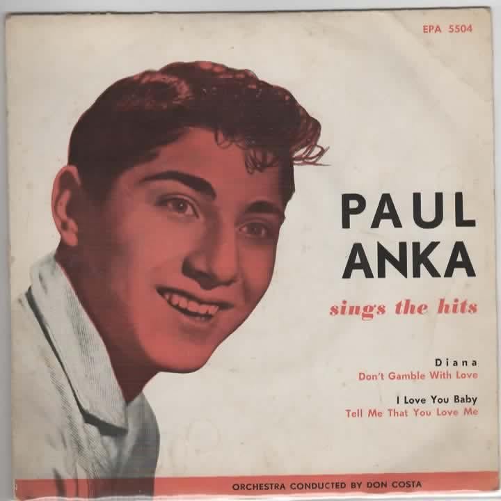 Paul Anka- Sings the Hits  EP !!!, Cd's en Dvd's, Vinyl Singles, Gebruikt, Beschermende buitenhoes, Fotohoes, Originele persing
