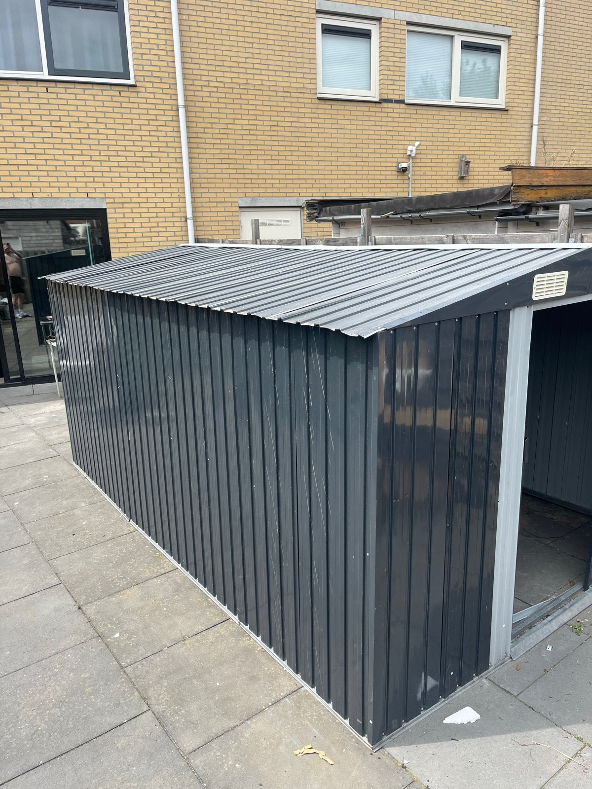Metalen Tuinhuisje/Berging - Zo goed als nieuw, Overige materialen, Kweekkas, Zo goed als nieuw, Ophalen