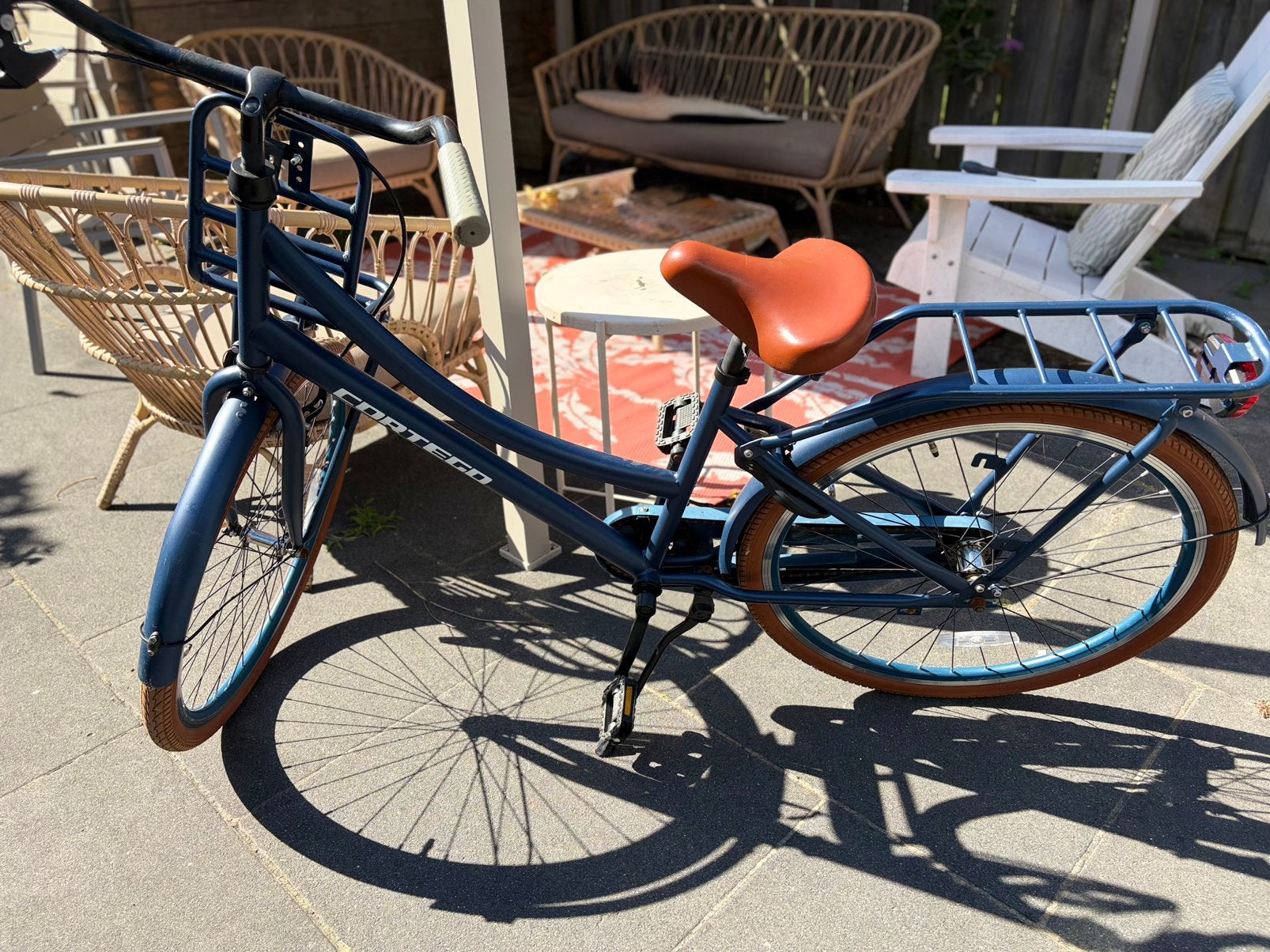 Gratis Fiets cortego, Fietsen en Brommers, Fietsen | Driewielfietsen, Ophalen, Gebruikt, Terugtraprem