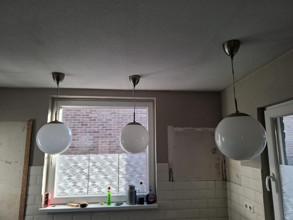 IKEA Glazen Hanglamp - Bolvormig (30cm doorsnede), Ophalen, Gebruikt, Modern, Scandinavisch, Glas