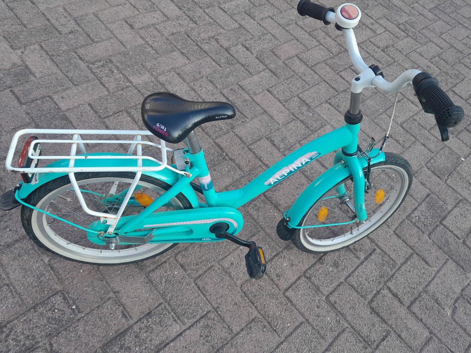 Mooie meisjesfiets alpina, Fietsen en Brommers, Ophalen, Terugtraprem, Alpina, 18 inch