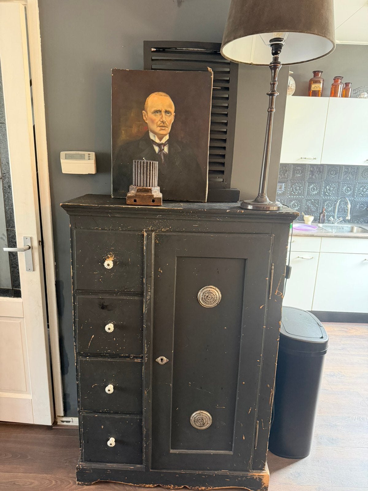 Spekkast oud, Ophalen