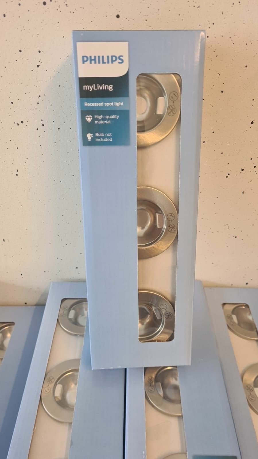 Philips myLiving Inbouwspots - 3 stuks, G4 fitting, Huis en Inrichting, Halogeen, Nieuw, Ophalen of Verzenden, G4