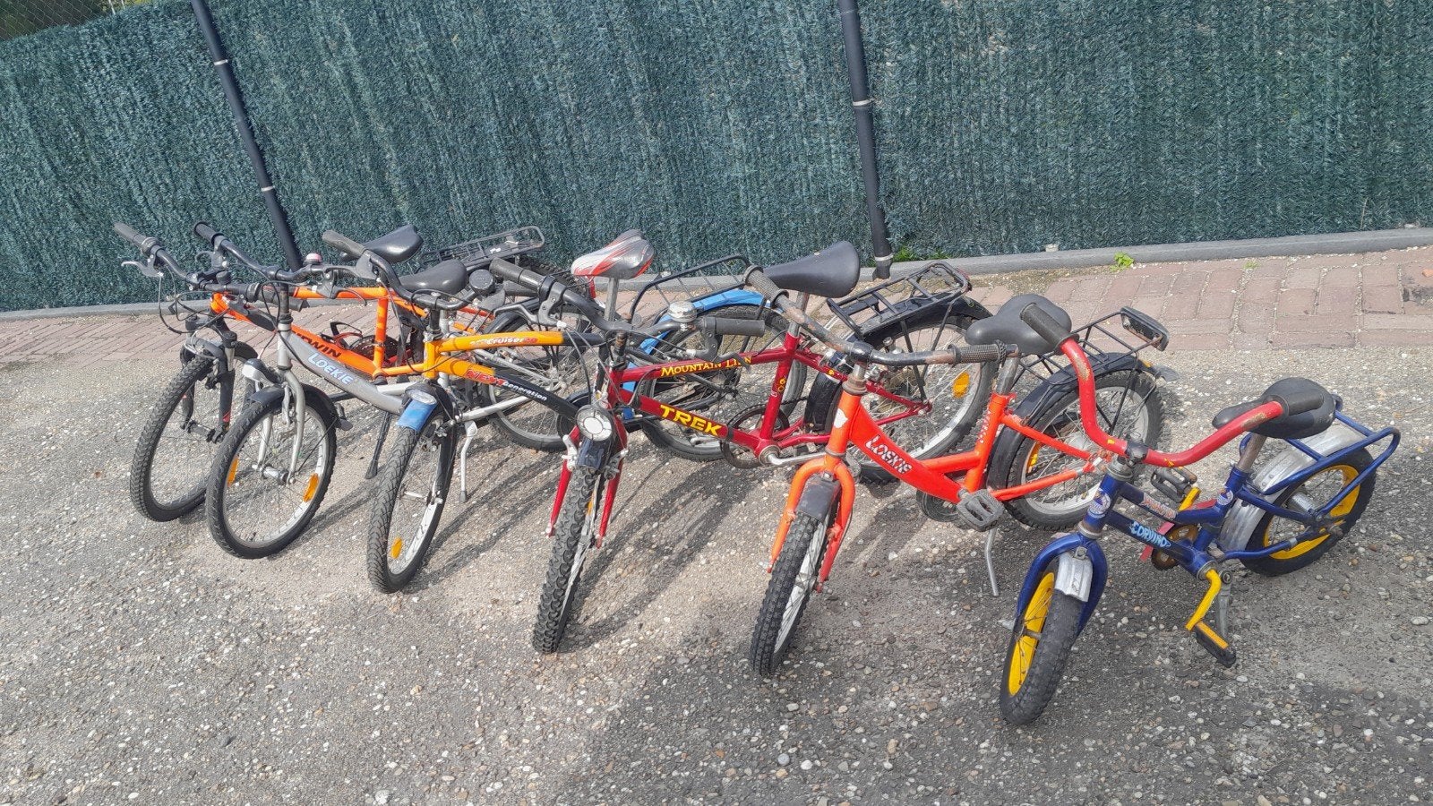 6 kinderfietsen (3x 16 inch, 1x 20 inch) - Gebruikt, Ophalen, Gebruikt, 16 tot 20 inch