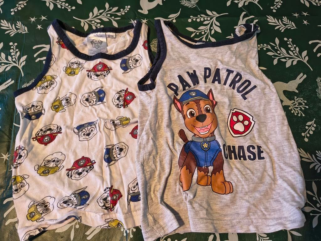 2 shirts paw patrol, Ophalen of Verzenden, Zo goed als nieuw, Jongen, Shirt of Longsleeve