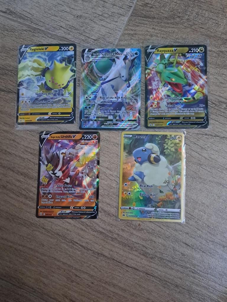 Pokemon kaarten, Ophalen of Verzenden, Gebruikt, Meerdere kaarten, Foil