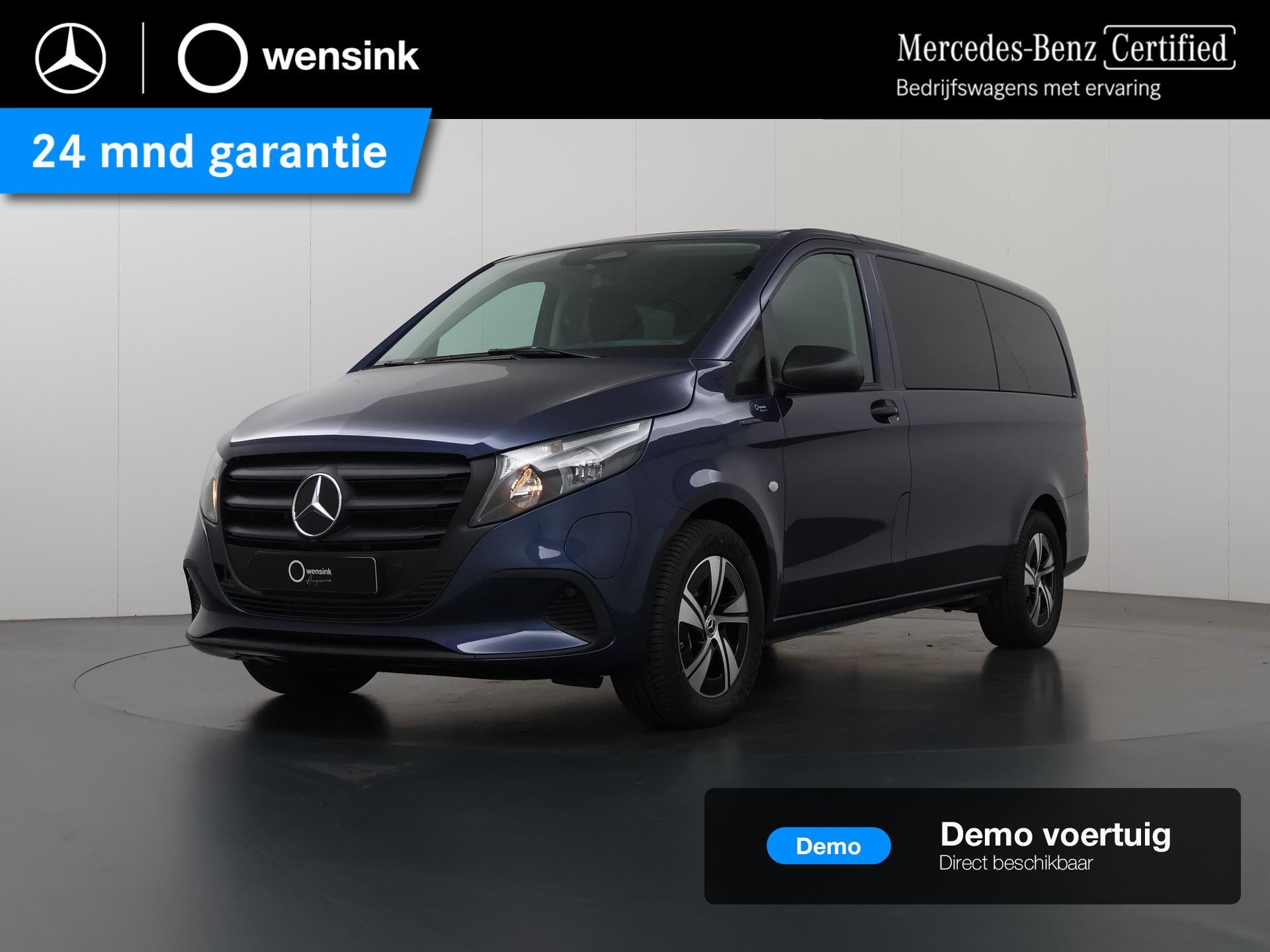 Mercedes-Benz eVito Tourer 129 L2 PRO 90kWh | Snelladen 110, Auto's, Stoelverwarming, Blauw, 90 kWh, Te koop