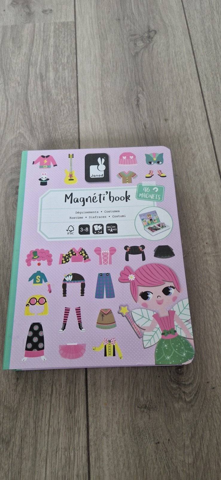 Janod Magneti'book Verkleedpop Magnetisch Boek, Kinderen en Baby's, Speelgoed | Educatief en Creatief, Ophalen of Verzenden, Gebruikt