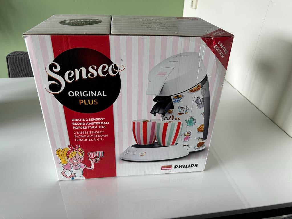 Senseo Original Plus Blond Amsterdam Limited Edition, Ophalen, Koffiepads en cups, 2 tot 4 kopjes, Koffiemachine