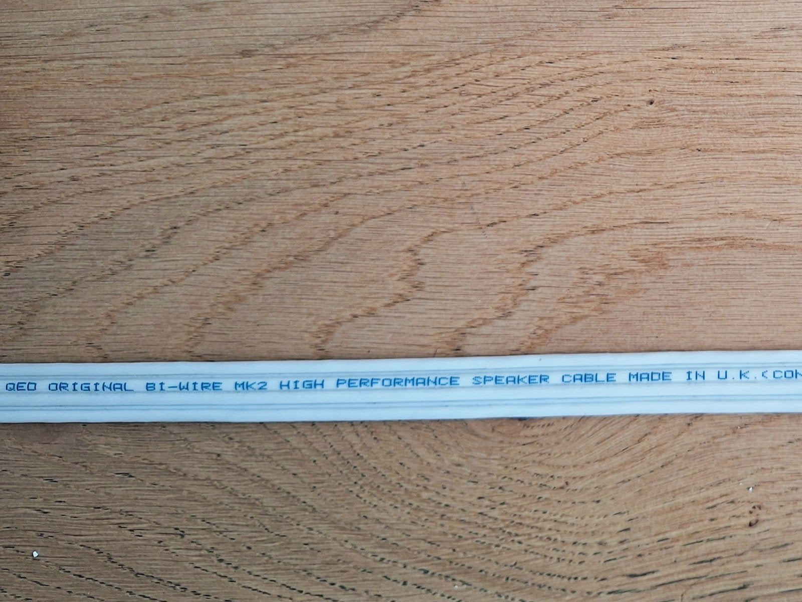 QED original bi-wire Mk2 speaker cable Paar 3.90 en 4.30 mtr, Ophalen of Verzenden, Luidsprekerkabel
