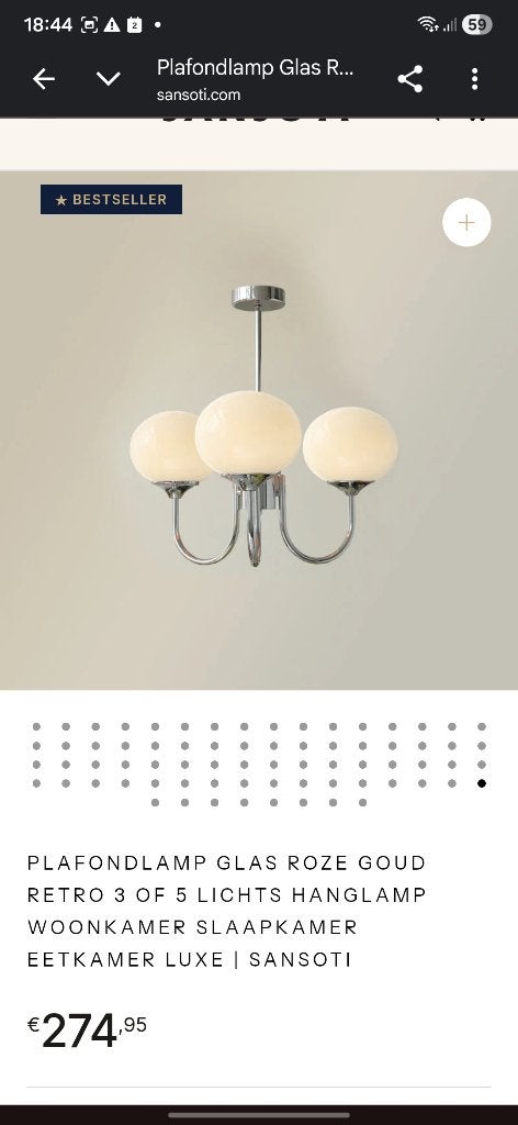 Plafondlamp, Ophalen of Verzenden, Nieuw