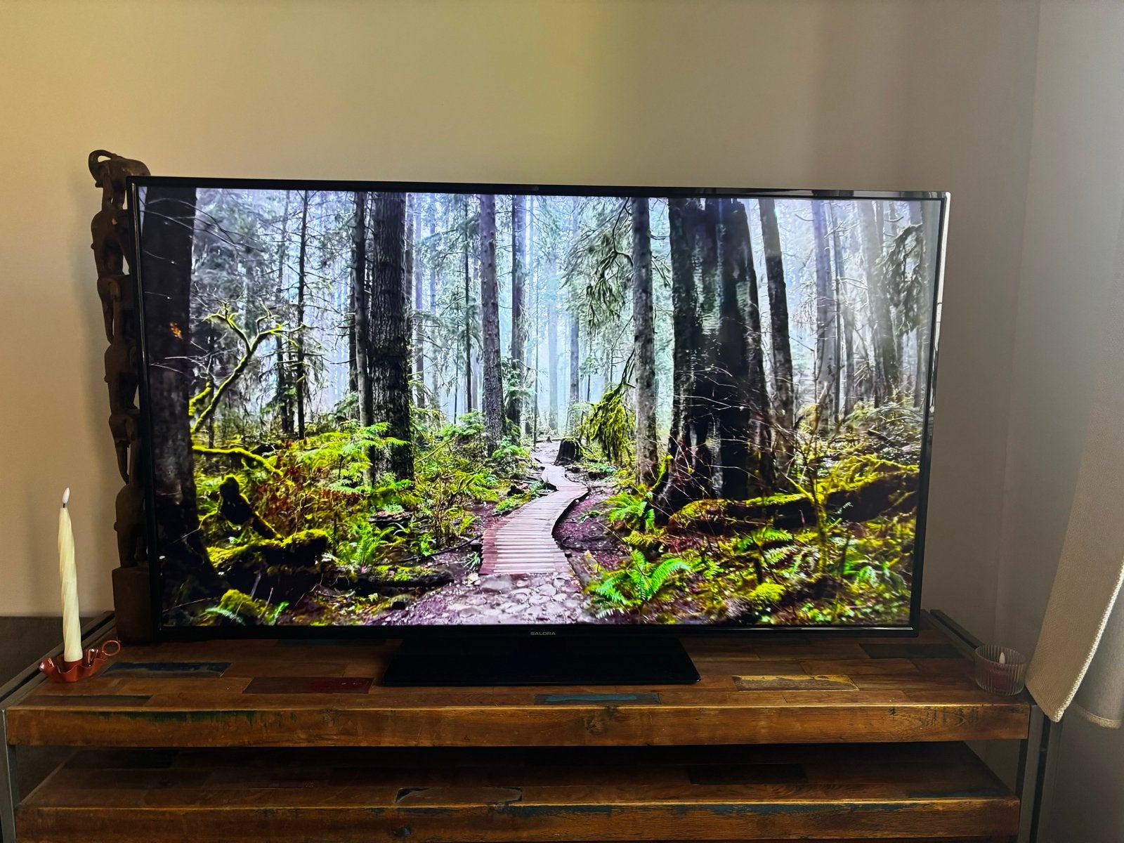 Salora 55EUS2204 55 inch Smart TV, LED, 50 Hz, Zo goed als nieuw, 100 cm of meer