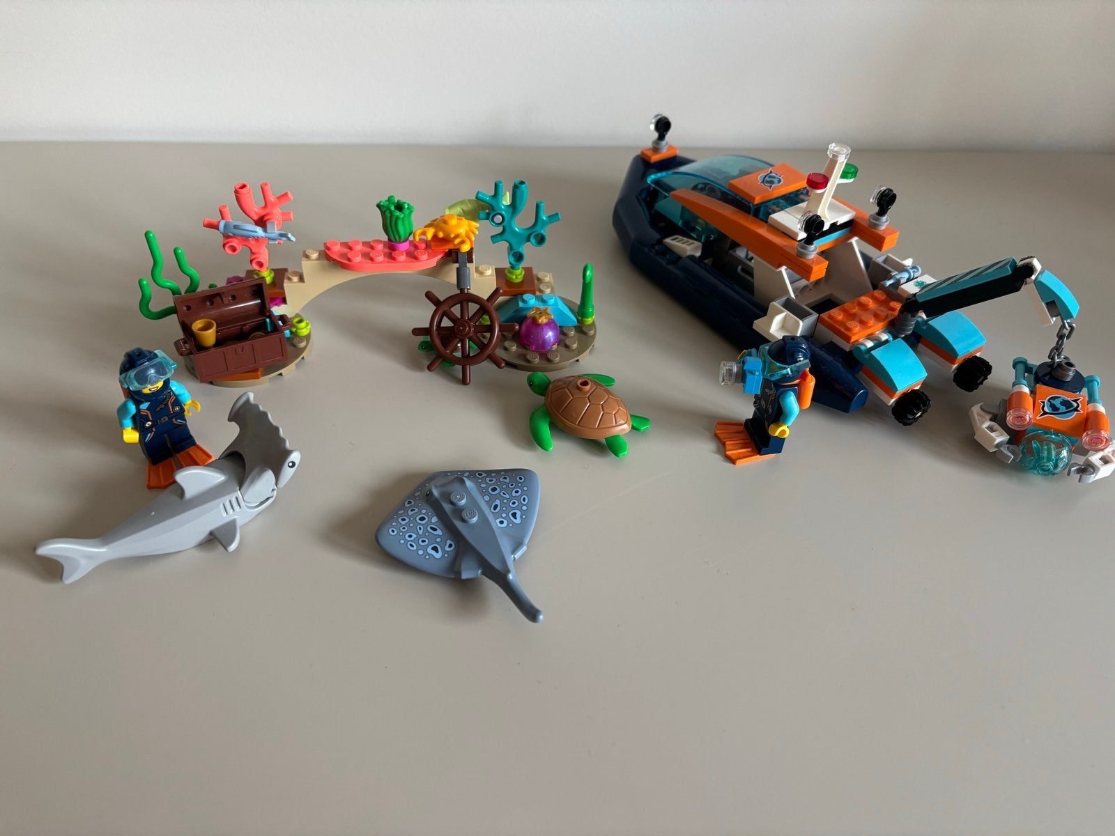 Lego City Ocean Onderzoeksbasis met boekje, Ophalen of Verzenden, Zo goed als nieuw, Overige merken