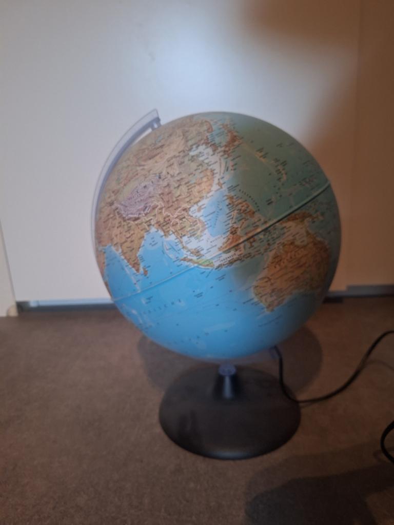 Wereldbol met licht, Ophalen of Verzenden