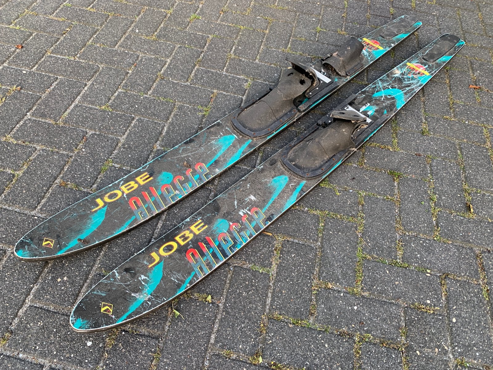 Set gebruikte Jobe Allegre waterski’s, Watersport en Boten, Ophalen