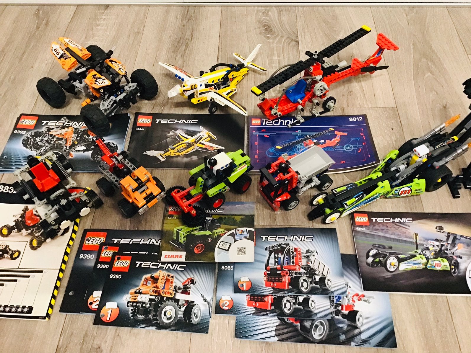 LEGO technic 10 complete sets, ZGAN. Ook los aangeboden, Lego, Ophalen of Verzenden, Zo goed als nieuw, Technic