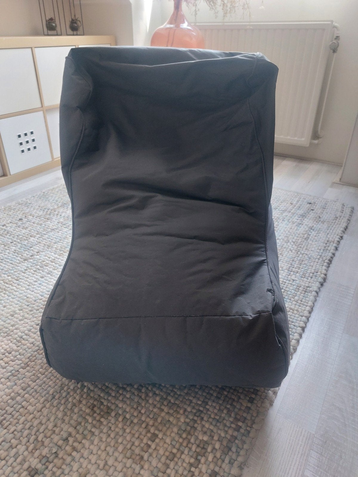Comfortabele grijze zitzak van Label, Ophalen of Verzenden, Zo goed als nieuw, Grijs, Zitzak