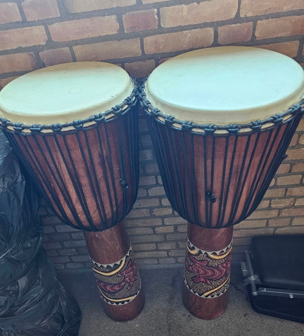 2 extra grote djembes XXL, Muziek en Instrumenten, Ophalen of Verzenden, Gebruikt, Trommel