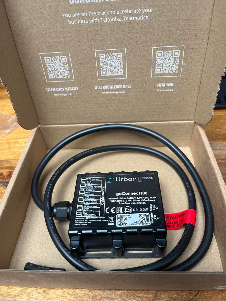 goUrban goConnect100 GPS Tracker met Li-ion Batterij, Ophalen of Verzenden, Nieuw