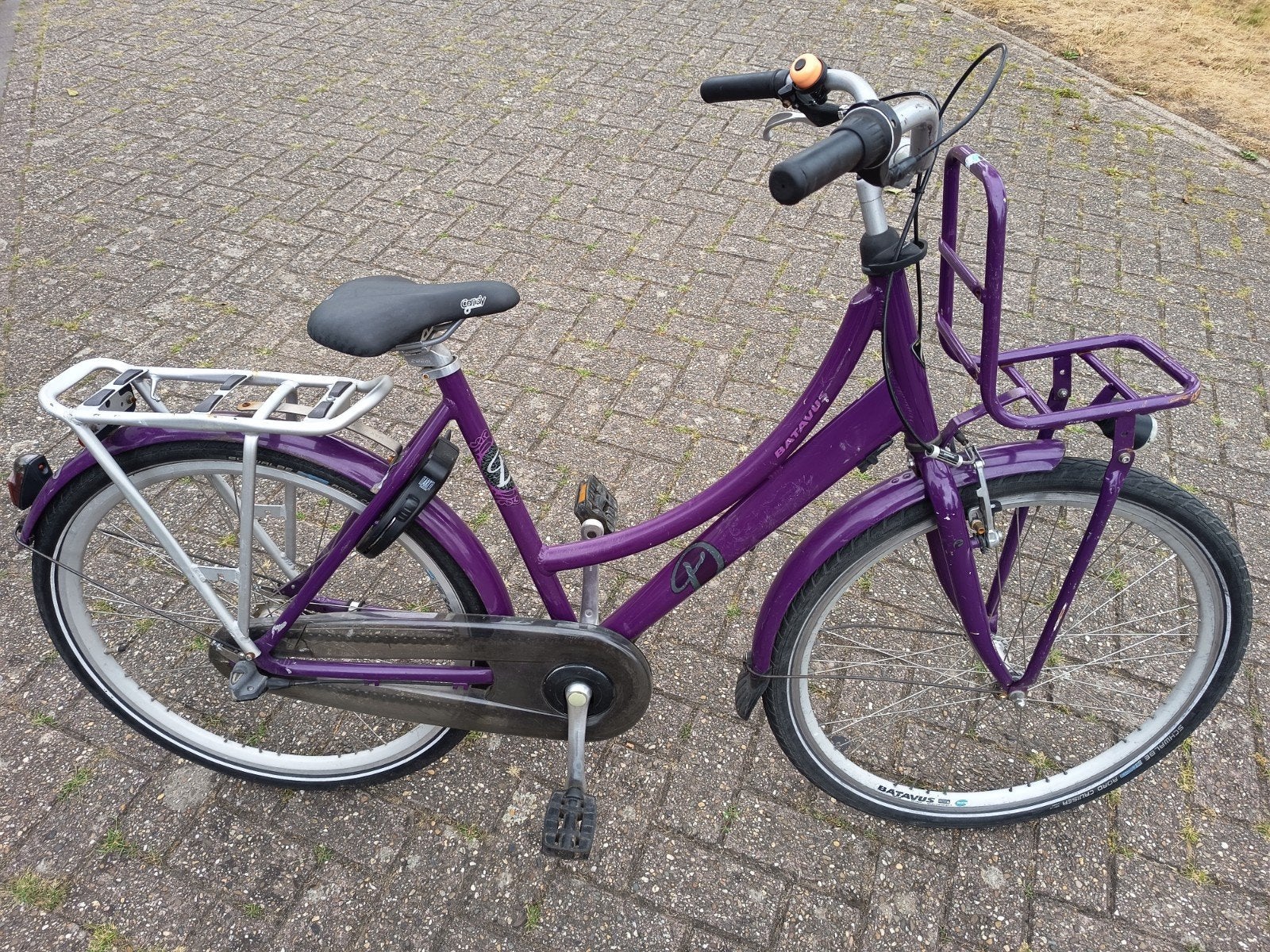 Batavus Diva 26 inch met 3 versnellingen, Terugtraprem, Gebruikt, Versnellingen, Batavus