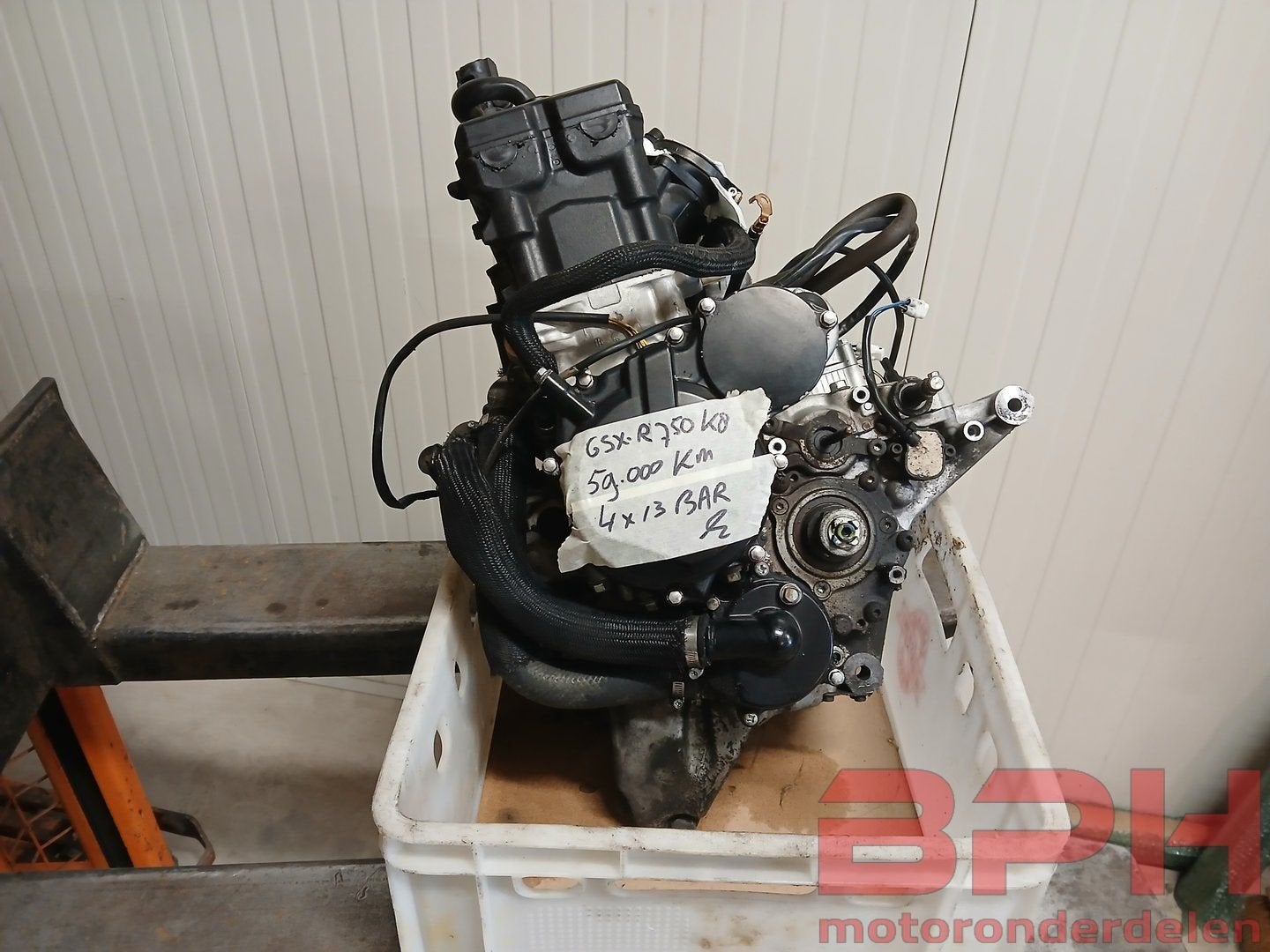 Motorblok Suzuki GSX-R 750 K8 - K9 - L0 2008 t/m 2010 GSXR e, Ophalen, Gebruikt, -, -